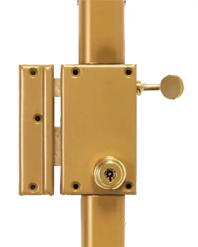 Promotion Serrure en applique 3 points 70 vertical tirage A2P* cylindre de 47,5mm à 7 ailettes gauche - POLLUX - 075710