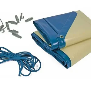 Bâche hiver "Cover 1" pour piscine Ibiza / Sevilla - 580 gr/m² - bleu HABITAT ET JARDIN Authentique