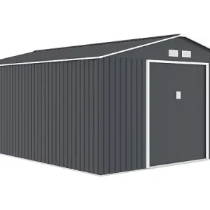 Abri de jardin métal "Vegas"- 15 m² - Gris HABITAT ET JARDIN Acheter Direct