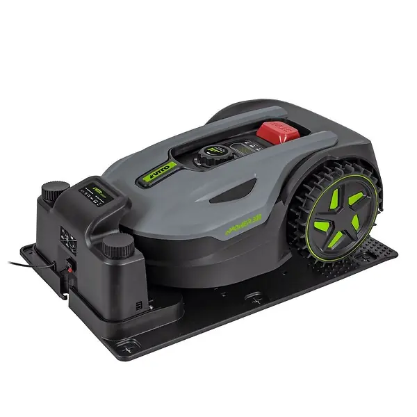 Robot Tondeuse sans fil 300m2 Brushless 3 Lames Coupe 180mm Retour station automatique Mulching VITO Offre Du Jour