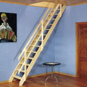 Escalier et rampe sapin 280 x 65 cm SOGEM Commande En Gros