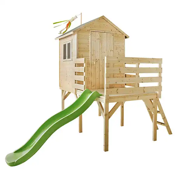Maisonnette enfant en bois Joséphine - L.140xH.108xP.110cm CERLAND Achat Immédiat