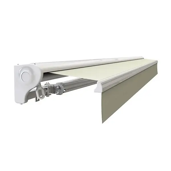 Store banne manuel Demi coffre 4 x 3 m pour terrasse - Écru COTE STORE Jusqu'à Épuisement Des Stocks