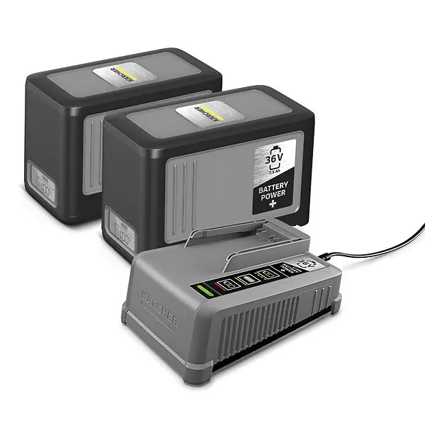 Vente Flash Kit Batteries + chargeur KÄRCHER - 2 * 36 V/7,5 - 2.445-070.0 KARCHER PRO