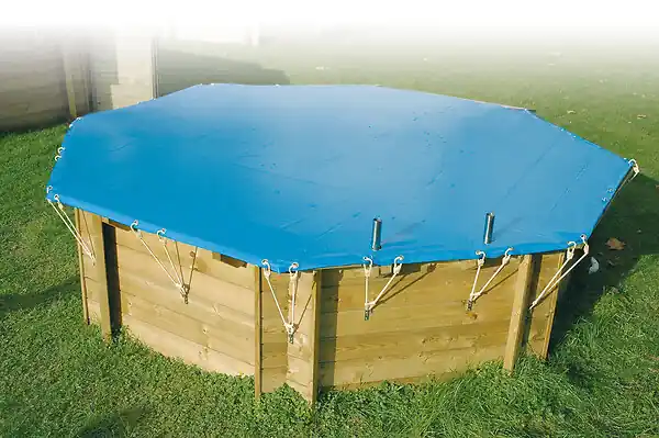 Bâche sécurité PVC 550g/m² 400x820cm - Bleu - L.400xl.820cm UBBINK PIS Meilleur Choix