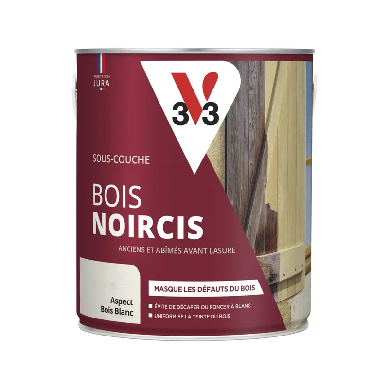 Sous-couche bois noircis incolore 2.5 litres V33 Offre Exclusive