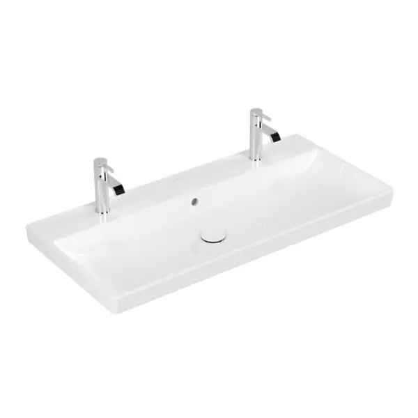Offre Du Jour Plan de toilette Avento, 1000 x 470 x 165 mm, Blanc, avec trop-plein (4156A401) VILLEROY & BOCH