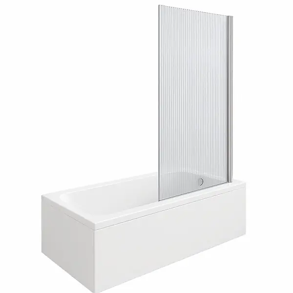 Baignoire droite D-Code bonde au cente 170 x 75 cm + Pare bain AURYS Raywall chromé version droite DURAVIT Remise