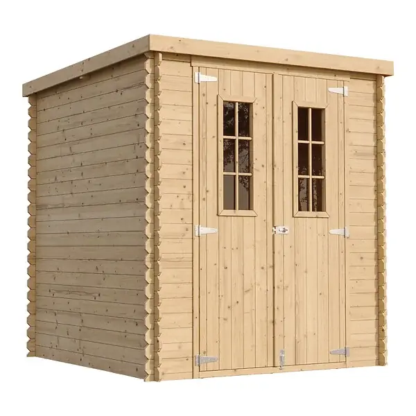 Jusqu'à Épuisement Des Stocks Abri de jardin en bois - Stockage extérieur l204xL204xH200 cm/3.53 m2 - M309C TIMBELA