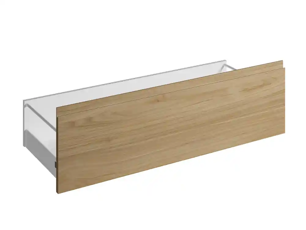 Façade tiroir effet bois avec poignée intégrée pour meuble de cuisine Nocce01 35 x 120 cm OFITRES Certifié