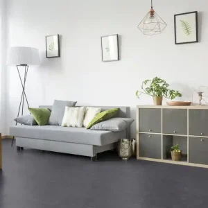 Dalle PVC adhésive effet pierre anthra. ép1,5mm 30,5x30,5cm 1m²/pqt résistant pièce humide GERFLOR Bon Plan