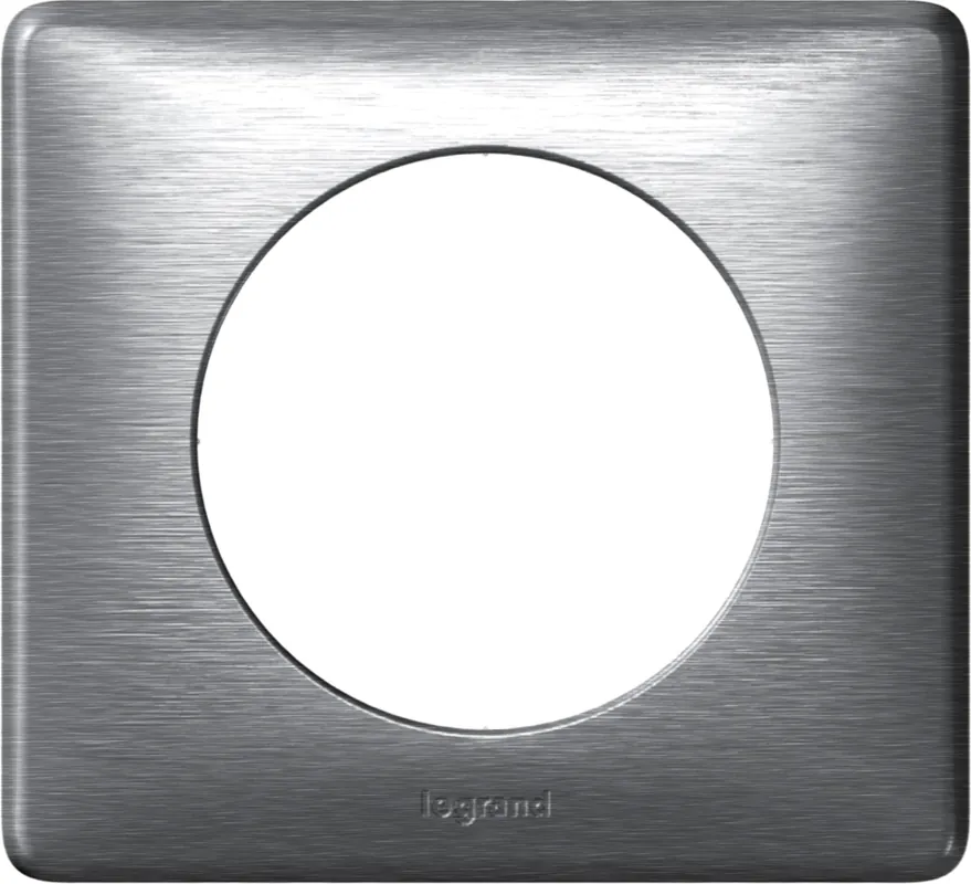 Soldes Plaque 1 poste finition aluminium Céliane LEGRAND