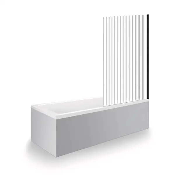 Baignoire droite 180 X 80 Duravit No.1 + Pare bain AURYS Raywall noir mat version droite Paiement Sécurisé
