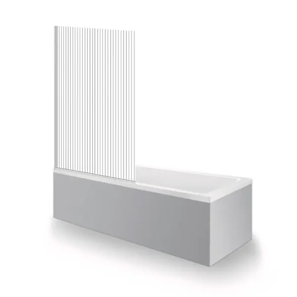 Baignoire droite No.1 180 x 85 cm + Pare bain gauche AURYS Raywall chromé version gauche DURAVIT Populaire
