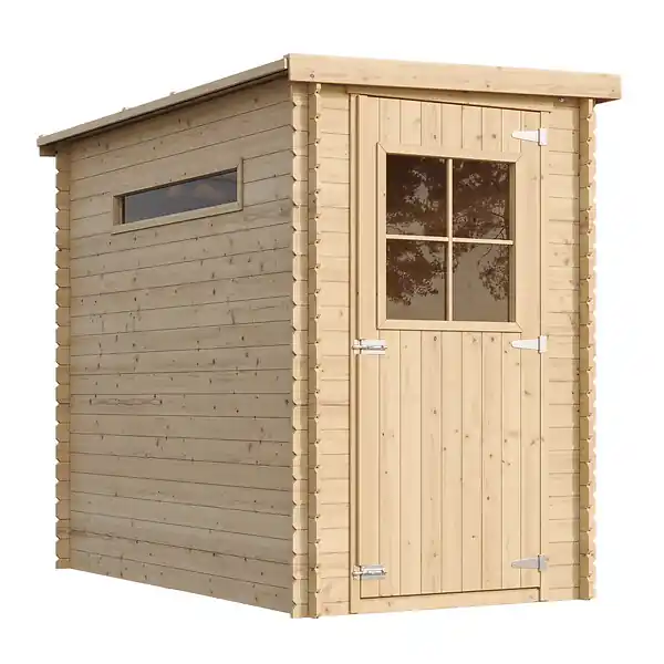 Abri de jardin en bois - H198 x l239 x L144 cm / 2.63 m2 - M306 TIMBELA Jusqu'à Épuisement Des Stocks