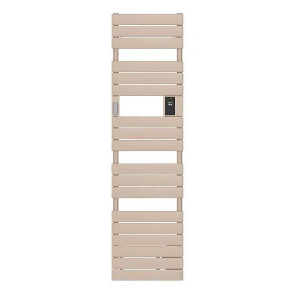 Meilleure Vente Sèche-serviettes étroit avec soufflerie Adélis Digital Atlantic - 750 + 1000W - Beige