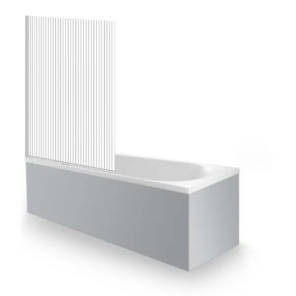 Baignoire droite D-Neo 170 x75 cm + Pare bain gauche AURYS Raywall chromé DURAVIT Pas Cher
