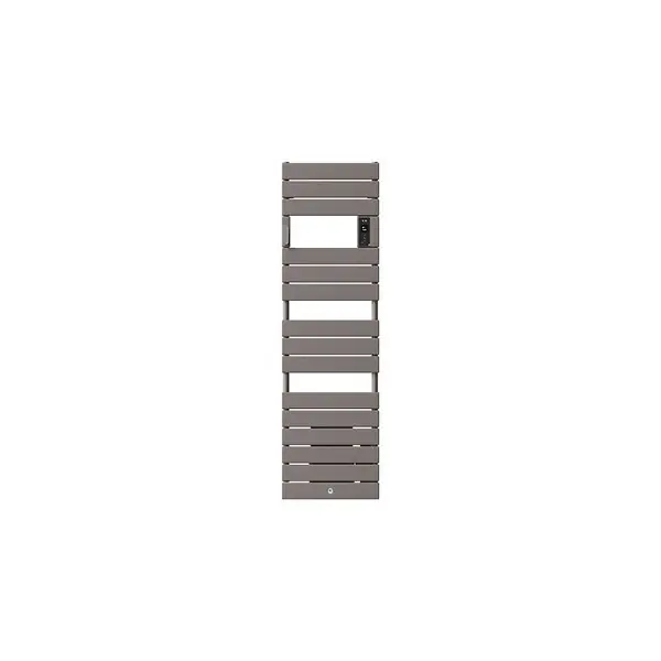 Nouveauté Radiateur sèche-serviettes électrique étroit Riviera 2 - Avec soufflerie - 750+1000W - Gris roche THERMOR