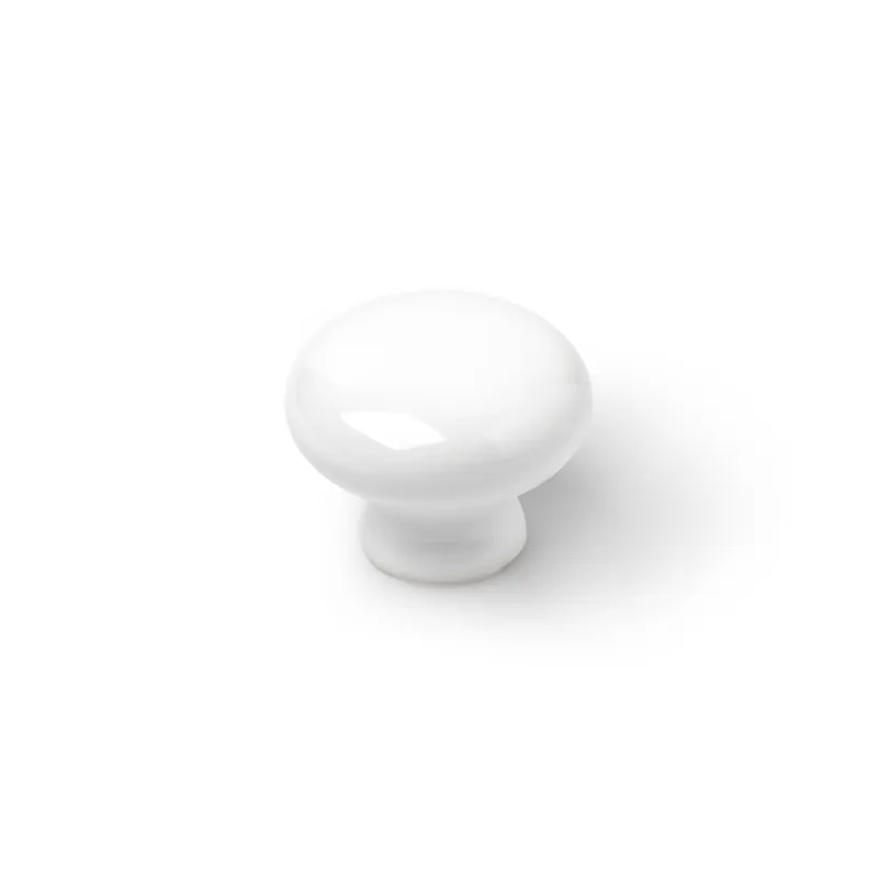 Commande En Gros Bouton de meuble rond blanc diamètre 30 mm REI