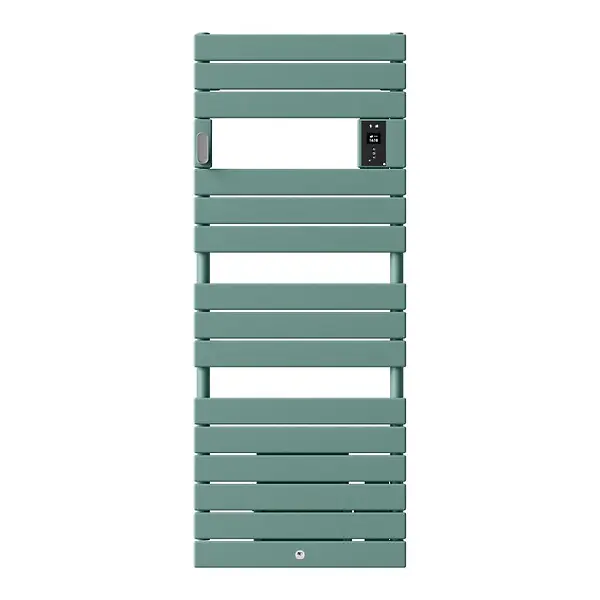 Acheter En Ligne Radiateur sèche-serviettes électrique Riviera 2 - Avec soufflerie - 1000+1000W - Vert eucalyptus THERMOR