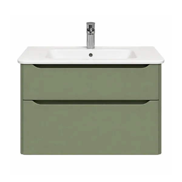 meuble vasque supendu VitrA Sento Round 80cm Vert mat Commander Vite