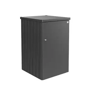 Abri poubelle en acier Alex - Gris foncé - L.80xH.129xP.88cm BIOHORT Retour Gratuit