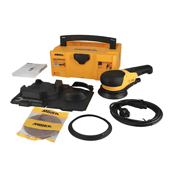 Ponceuse filaire rotative MIRKA MRS6002100CA Deros RS 600 en coffret Diam.150mm Bon Plan