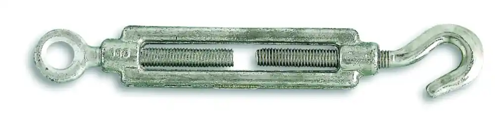 Acheter Direct Tendeur à cage oeil et crochet acier zingué pour câble diamètre 11 mm éco CHAPUIS