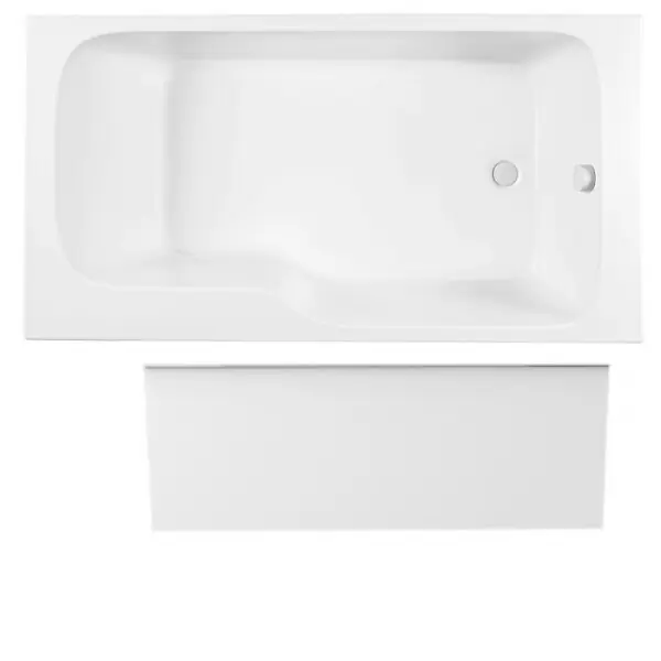 Baignoire bain douche Malice antidérapante + tablier niche 170 x 90 version droite JACOB DELAFON Expédié Aujourd'hui