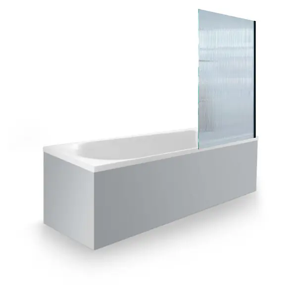 Baignoire droite 170 X 70 D-Neo + Pare bain AURYS Raywall noir mat version droite DURAVIT Retour Gratuit