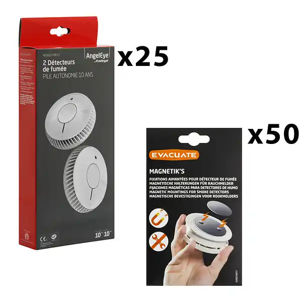 AngelEye B2B LOT DE 25 DUO DAAF NF AUTO/GAR 10 ANS ANGELEYE + 50 MAGNETIKS Acheter Direct
