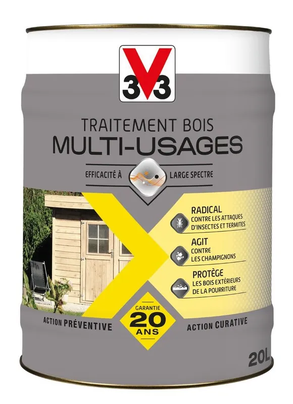 Usine Directe Traitement du bois multi-usages 20 L V33