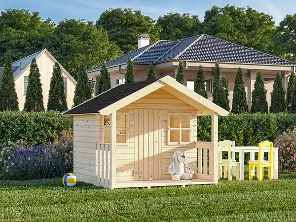 Cabane de jeux en bois Felix - Marron - L.180xH.168xP.184cm PALMAKO Offre Exclusive