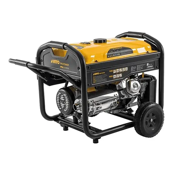 Groupe électrogène 5.5kVA 15CV Monophasé Démarrage manuel AVR, Réservoir 25L, Générateur électrique Maison Chantier VITO Vente Flash
