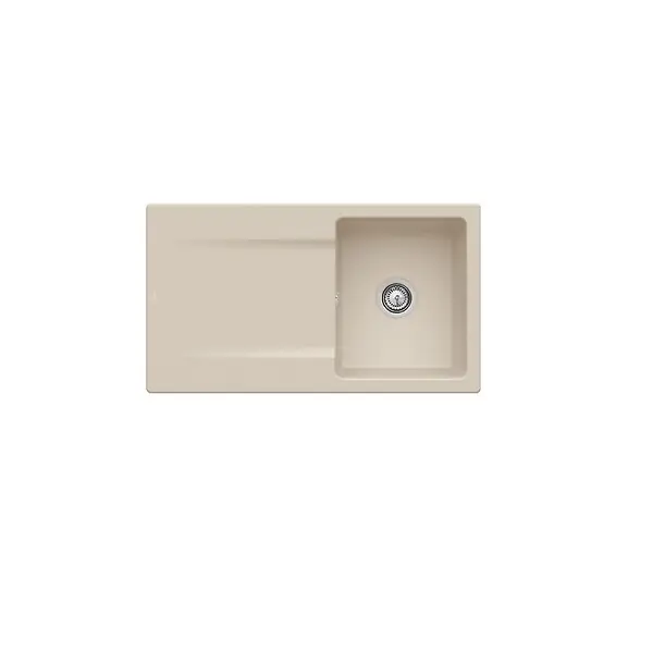 Evier 1 bac Siluet 50 Almond CeramicPlus - Avec vidage automatique VILLEROY ET BOCH Prix Cassé