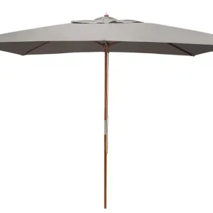 Achetez Aujourd'hui Parasol droit 2x 3m gris mat en eucalyptus PROLOISIRS Livraison à domicile incluse