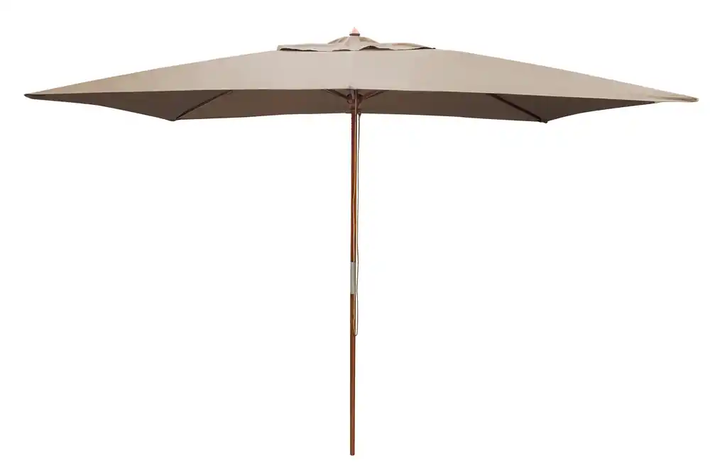 Commander Maintenant Parasol droit 3x2 m taupe en eucalyptus LOISIRLOISIRS Livraison à domicile incluse