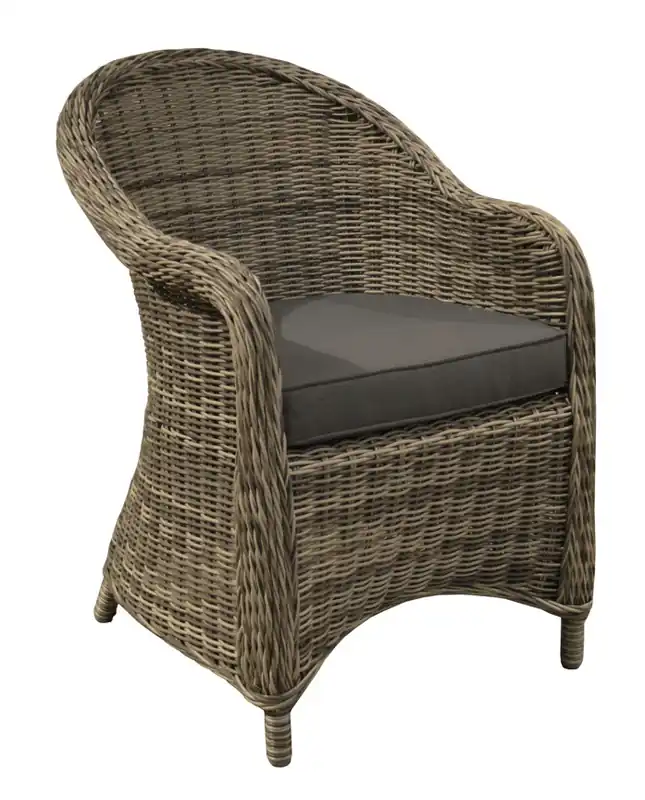 Fauteuil de jardin FORMOSA résine tressée avec coussin, Livraison à domicile incluse - PROLOISIRS Offre Spéciale