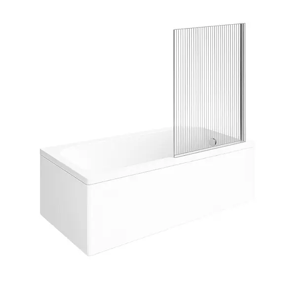 Baignoire droite Architectura acrylique 160 x 70 cm + Pare bain droite AURYS Raywall chromé VILLEROY ET BOCH Vente Flash