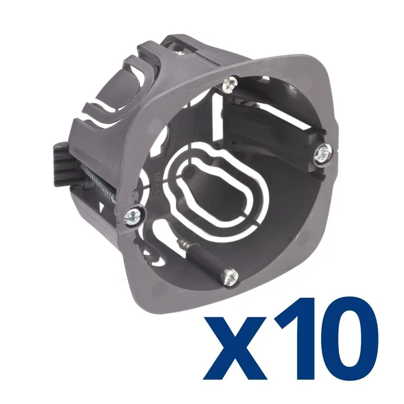 Acheter En Ligne 10 boites d‘encastrement 1 poste 67x40 IP20 pour Matériaux creux - DEBFLEX