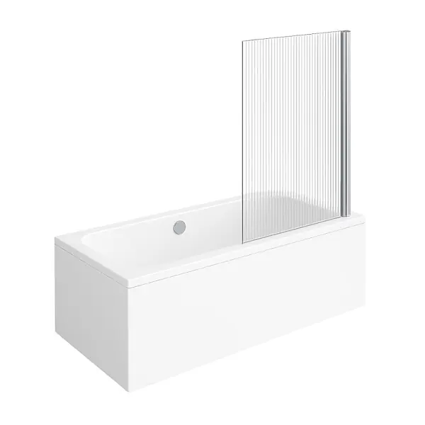 Baignoire droite Architectura acrylique 170 x 80 cm + Pare bain droite AURYS Raywall chromé VILLEROY ET BOCH Acheter Direct