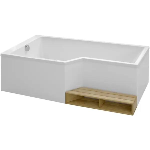 Livraison Express Baignoire bain douche 180 x 90 cm Neo blanc mat gauche JACOB DELAFON