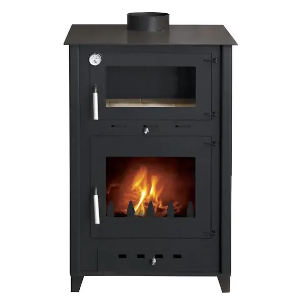 Poêle à bois avec four Rosa 10 Bûches 50cm - INTERSTOVES Must-Have