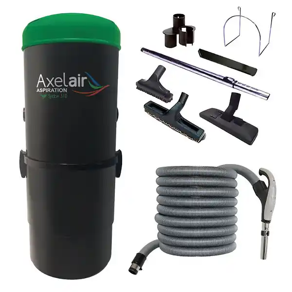 Kit centrale d‘aspiration 310 m2 + flexible + kit d‘accessoires - AXELAIR - KFACX310 Acheter En Ligne