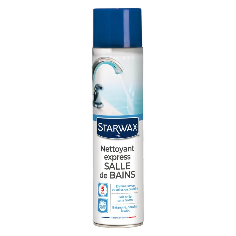 Commander Vite Nettoyant express salle de bains en aérosol 600ml - STARWAX