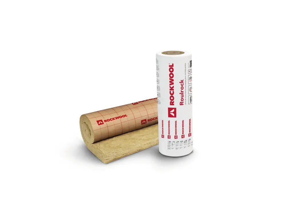 Dernier Modèle Rouleau laine de roche comble perdu Roulrock kraft - Épaisseur 200 mm - l.1,20 x L.2,4 m ROCKWOOL