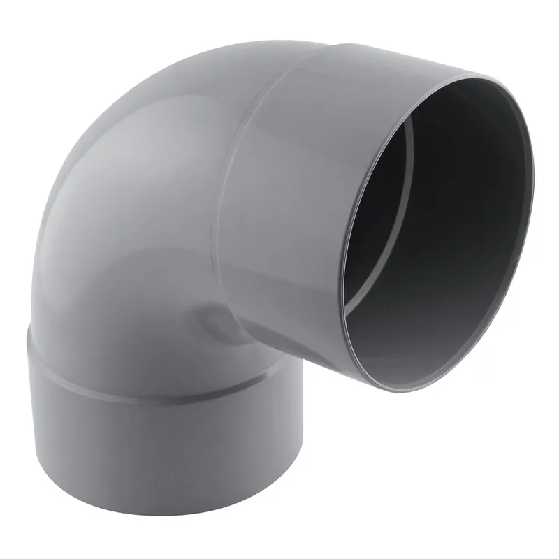 Coude PVC évacuation 87° femelle/femelle Ø125 - FITT Certifié