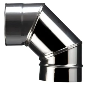 Prix Choc Coude de raccordement à 90 degrés en inox soudé facette diamètre 150 mm POUJOULAT