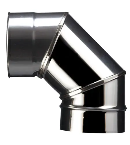 Prix Choc Coude de raccordement à 90 degrés en inox soudé facette diamètre 150 mm POUJOULAT