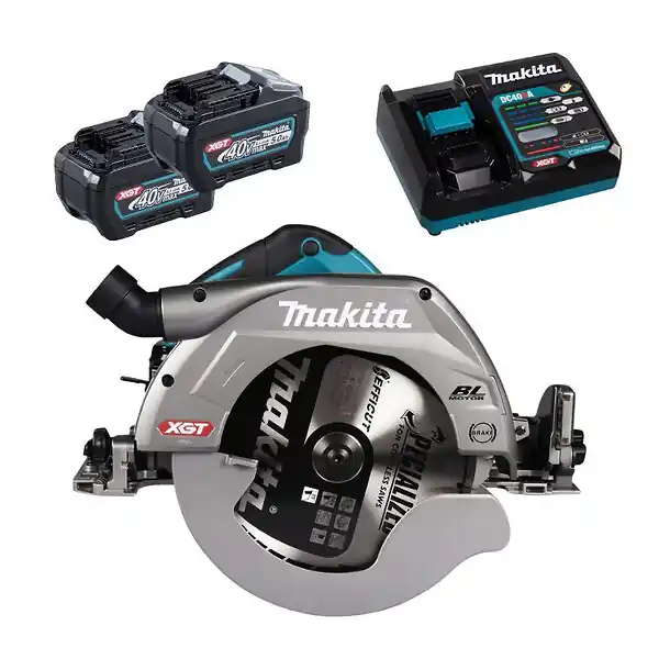 Scie circulaire Ø260/270 mm XGT 40V MAKITA HS011GT201 2 x 5,0Ah + chargeur rapide Jusqu'à Épuisement Des Stocks